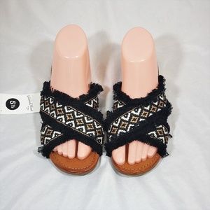 Women's Jupiter Cross Band Slide Sandals